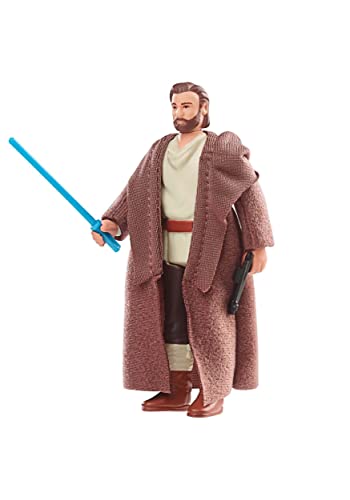 Star Wars Hasbro colección Vintage - Juguete OBI - WAN Kenobi (Wandering Jedi) a Escala de 9,5 cm - OBI - WAN Kenobi - Figura de acción - Edad: 4, F5770