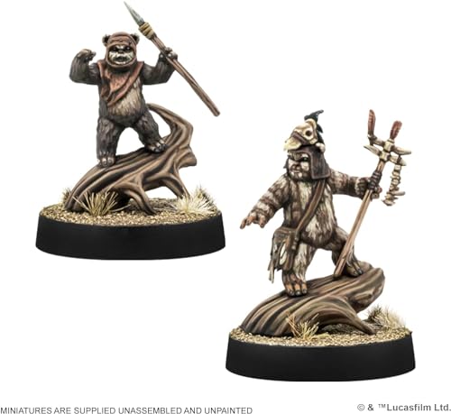 Star Wars Legion Logrey & Wicket Commander Expansion,Juego de batalla para dos jugadores,Juego de miniaturas,Tiempo de juego promedio de 3 horas,Fabricado por Atomic Mass Games