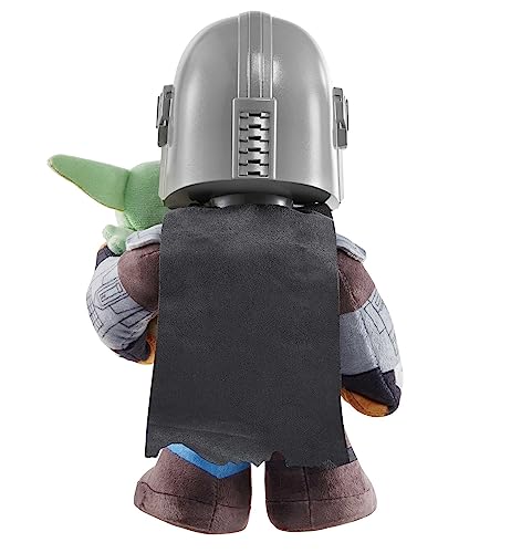 Star Wars Peluche Mandalorian con Grogu, Juguete con Sonidos, 3 años (Mattel HPC19)