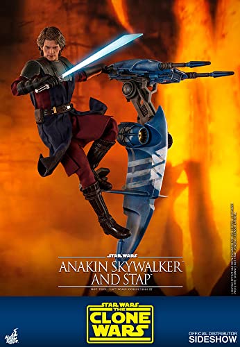 Star Wars The Clone Wars 12 Inch Action Figure 1/6 Scale - Anakin Skywalker and STAP Hot Toys 906795