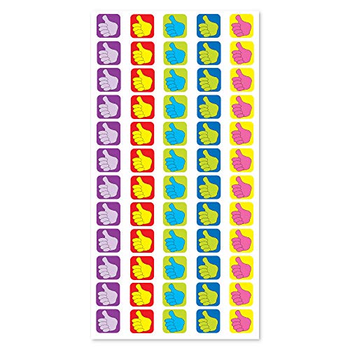 Sticker Solutions Mini Square Thumbs Up Stickers (Pack of 180)