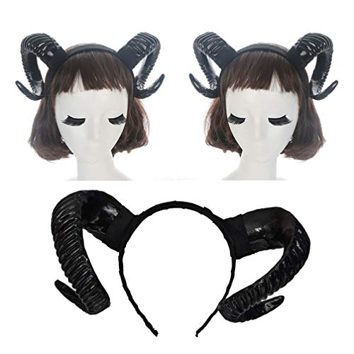 STOBOK Vestidos De Niñas Diadema De Cuerno De Diadema De Cosplay De Halloween Diadema Gótica De Cuerno De Antílope Sombreros De Cosplay Diadema De De Halloween Navidad Cabra Perder