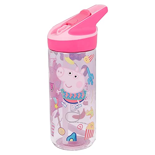 Stor8412497139972Premium Tritán Botella, 620 ml Capacidad, Peppa Pig Bruma