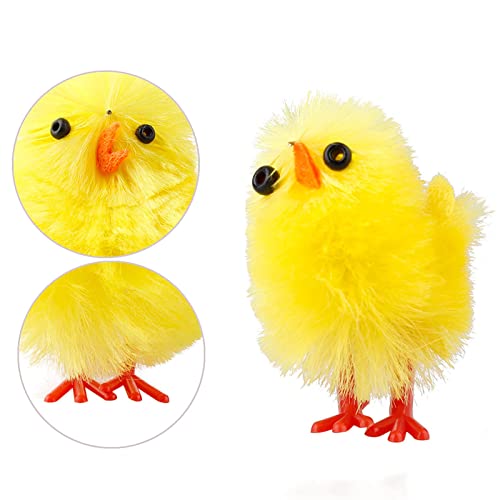 Stronrive 60 Piezas Pollitos Amarillos Esponjosos, Pascua para Pollitos, Adorables Pollitos Peluche para La Decoración Pascua, Rellenos Pascua, RFestivales