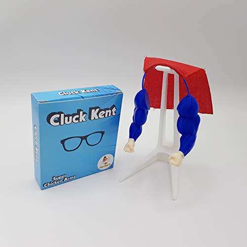 Super Cluck Co. Cluck Kent Superhéroe Brazos de Pollo para Poner en Pollos, Hacer Que tu Pollo Sea Viral, Divertido Regalo de Mordaza (Pequeño (Menos de 23CM)