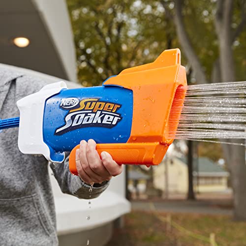 Super Soaker- Nerf Rainstorm-Pistola, explosión de Agua empapada, diversión al Aire Libre para niños, Adolescentes y Adultos, Color plástico (Hasbro F3890FF2)