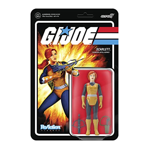 SUPER7 G.I. Joe - Figura Reaction Scarlett 10 cm