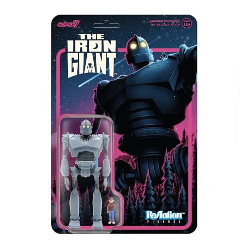 SUPER7-Iron Iron Giant Figura de reacción, Multicolor, 3,75"/9,5 cm (IRGIW01-IRG-01)