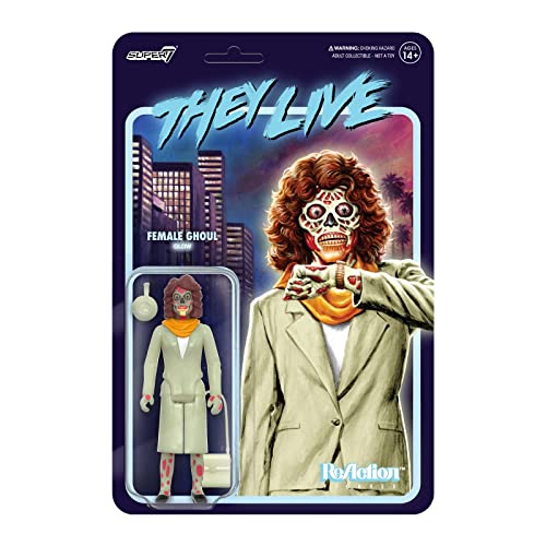 Super7 They Live - Figura de reacción de Ghoul Glow (3.75 pulgadas)