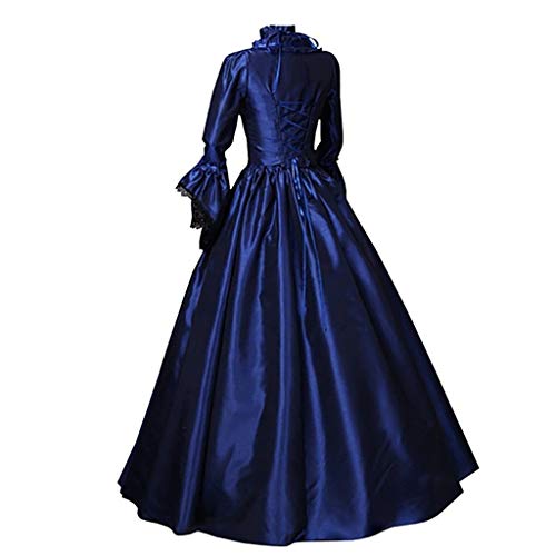 Surttan Vestidos Victorianos Mujer Vestido Retro Medieval para Mujer Mujer de Bruja Reina Medieval Victoriana Cuello Cuadrado Bruja de Mujer Halloween, Fiesta, Princesa, Disfraz