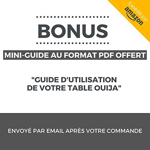 Tabla Ouija de Francais Madera (Triquetra): Mesa grande con gota, juego + tabla. Ideal Comunicación con Muertos, Espíritus y Más Allá, Objeto Espiritismo Mágico Paranormal