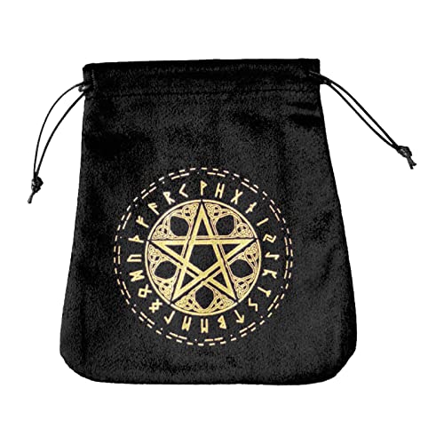 tacery Tarot Bolsas y Estuches - 12 Estilos clásicos Tarot Card Velvet Storage Bag Dados Cordón Titular | bolsitas ecológicas para Dulces, Bodas, Fiestas, Regalos San Valentín