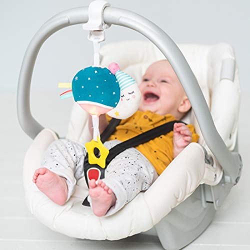 Taf Toys Musical Mini Moon, On-The-Go Music & Lights Toy, Parent and Baby’s Travel Companion, Soothe Baby, Keeps Baby Relaxed While Strolling, for Newborns and Up,TAF12585