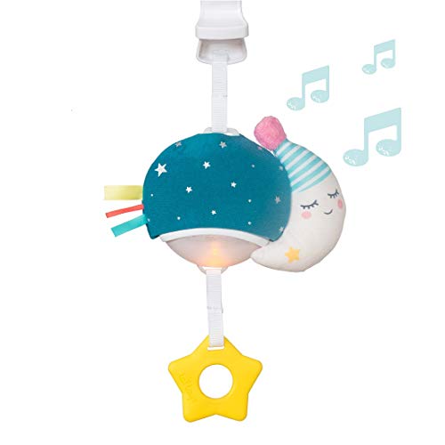 Taf Toys Musical Mini Moon, On-The-Go Music & Lights Toy, Parent and Baby’s Travel Companion, Soothe Baby, Keeps Baby Relaxed While Strolling, for Newborns and Up,TAF12585