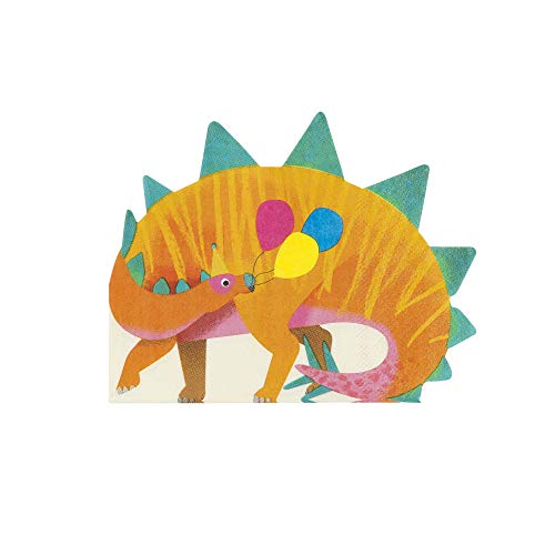 Talking Tables DINO-NAPKIN-DINO Party Dinosaurs Shaped Napkin 16Pk