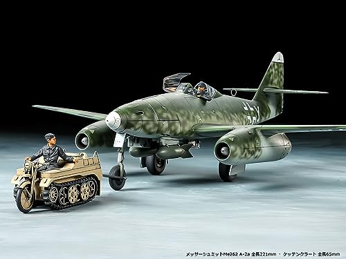 Tamiya 25215 1:48 Me262A-2A w. Kettenkraftrad (2) - Modelismo, Kit de plastico, Hobby, Manualidades, Pegamento, Kit de modelismo, maquetas, Montaje