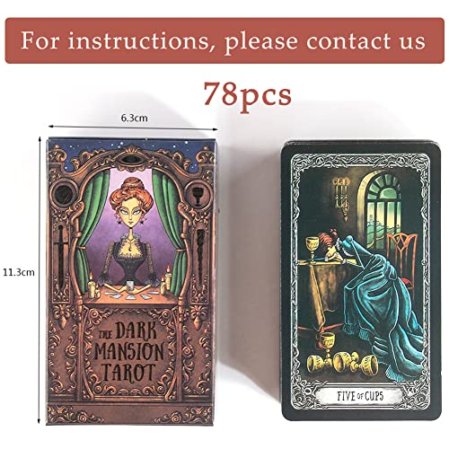 Tarot Cards, 78 Piezas Conjunto Cartas de Tarot con Caja, Cartas del Tarot para Principiantes, Baraja de Tarot Clásica, para Principiantes, Aficionados y Tarotistas Avanzados