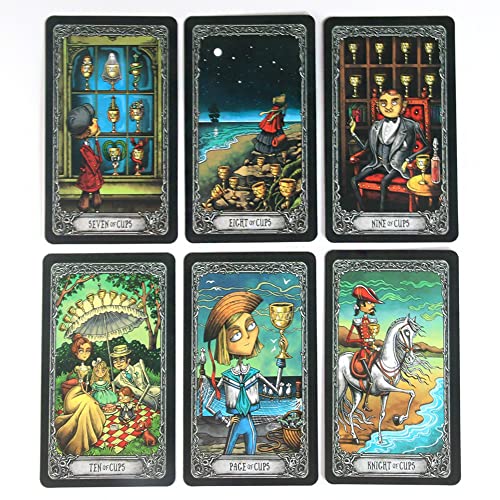 Tarot Cards, 78 Piezas Conjunto Cartas de Tarot con Caja, Cartas del Tarot para Principiantes, Baraja de Tarot Clásica, para Principiantes, Aficionados y Tarotistas Avanzados