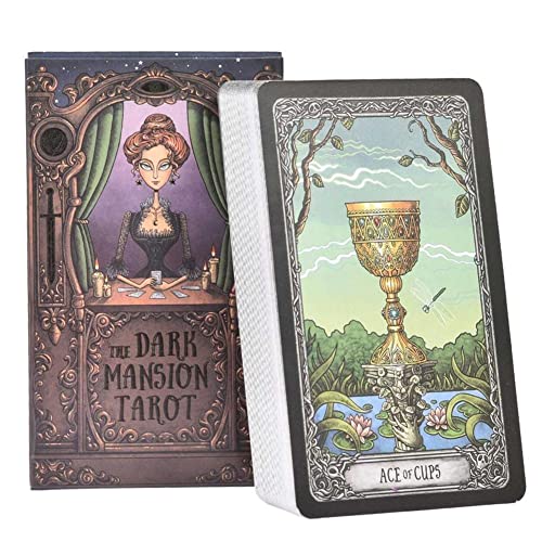 Tarot Cards, 78 Piezas Conjunto Cartas de Tarot con Caja, Cartas del Tarot para Principiantes, Baraja de Tarot Clásica, para Principiantes, Aficionados y Tarotistas Avanzados