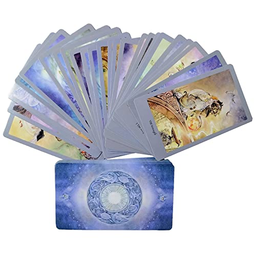 Tarot de Las Sombras con Guía para Principiantes, Juego de 78 Cartas Cartas del Tarot, Cartas para Party Game Deck Mystical Divination Cartas de oráculo Juego de Mesa de Fiesta de Amigos