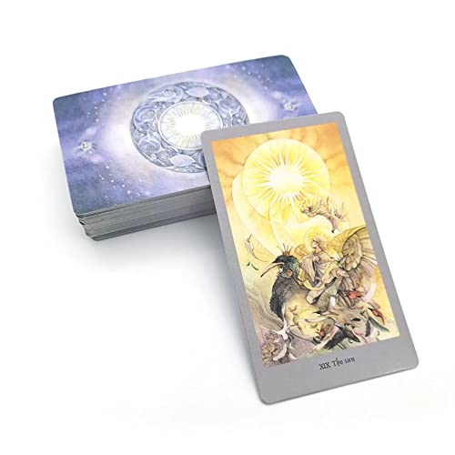 Tarot de Las Sombras con Guía para Principiantes, Juego de 78 Cartas Cartas del Tarot, Cartas para Party Game Deck Mystical Divination Cartas de oráculo Juego de Mesa de Fiesta de Amigos