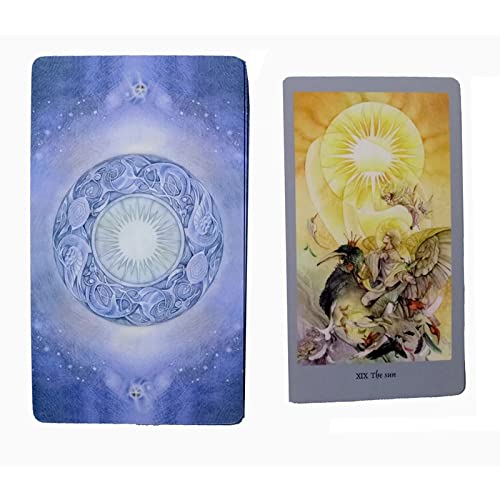 Tarot de Las Sombras con Guía para Principiantes, Juego de 78 Cartas Cartas del Tarot, Cartas para Party Game Deck Mystical Divination Cartas de oráculo Juego de Mesa de Fiesta de Amigos