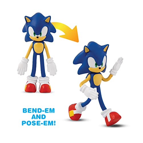 TCG Toys BendEMS Sonic The Hedgehog Las Figuras Originales de acción Flexibles y articuladas de los años 90 están de Vuelta!