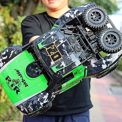 TCRAZY Coche RC Escala 1:8, Coche Anfibio de Control Remoto para niños de 8 a 12 años, camión RC Impermeable 4x4, vehículo sobre orugas de Roca para niños y Adultos, 2 baterías para más de 40 minut