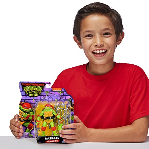 Teenage Mutant Ninja Turtles 83284CO Mutant Mayhem - Figura de acción básica de Raphael de 4.65 Pulgadas, Regalo Ideal para niños de 4 a 7 años y fanáticos de TMNT