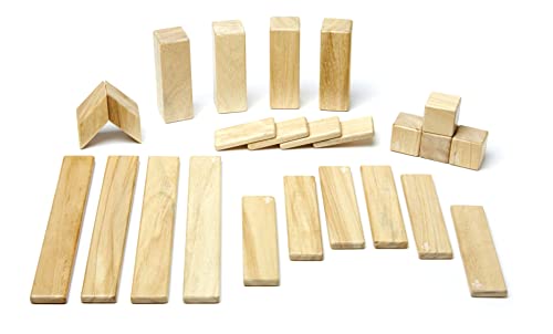 Tegu Juego de Bloques de Construcción de madera magnéticos de 24 piezas - Natural , color/modelo surtido