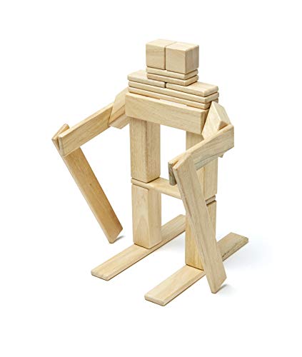 Tegu Juego de Bloques de Construcción de madera magnéticos de 24 piezas - Natural , color/modelo surtido