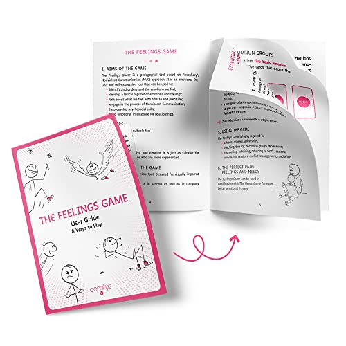 The Feelings Game | 64 Feelings Literacy Cards | No Violent Communication Teaching Tool | 177 Feelings States to Discover