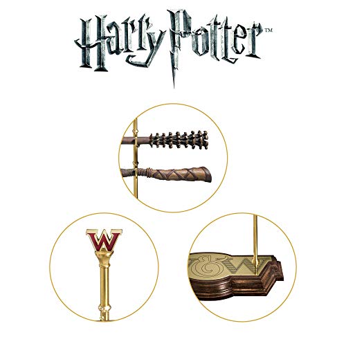 The Noble Collection Harry Potter Weasley Wand Collection con Soporte de exhibición – 17 Pulgadas (43 cm) 2 varitas de Resina Fred & George Weasley – Juego de películas con Licencia Oficial