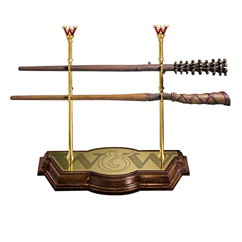 The Noble Collection Harry Potter Weasley Wand Collection con Soporte de exhibición – 17 Pulgadas (43 cm) 2 varitas de Resina Fred & George Weasley – Juego de películas con Licencia Oficial