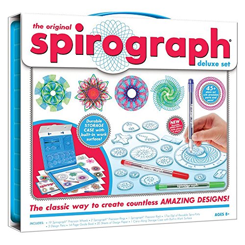 The Original Spirograph - Deluxe Set - Arts and Crafts - Kids Aged 8 Years and Up - Gift for Boy or Girl