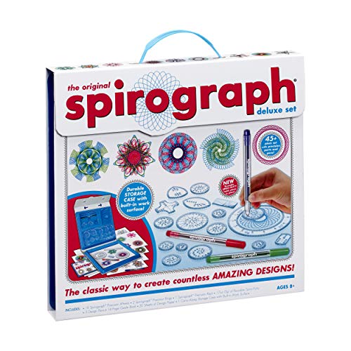 The Original Spirograph - Deluxe Set - Arts and Crafts - Kids Aged 8 Years and Up - Gift for Boy or Girl