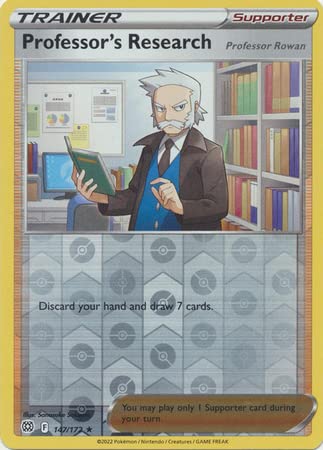 THE POKEMON COMPANY INTERNATIONAL Tarjeta individual PROFESSOR'S RESEARCH 147/172 Reverse Holo BRILLIANT STARS