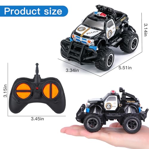 Thedttoy Juguete para niños 2 años, coche teledirigido a partir de 2 3 años, juguete infantil Monstertruck Buggy RC con mando a distancia, regalo de cumpleaños para niños niñas 2 3 4 5 6+ años (Negro)