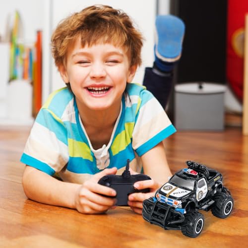 Thedttoy Juguete para niños 2 años, coche teledirigido a partir de 2 3 años, juguete infantil Monstertruck Buggy RC con mando a distancia, regalo de cumpleaños para niños niñas 2 3 4 5 6+ años (Negro)