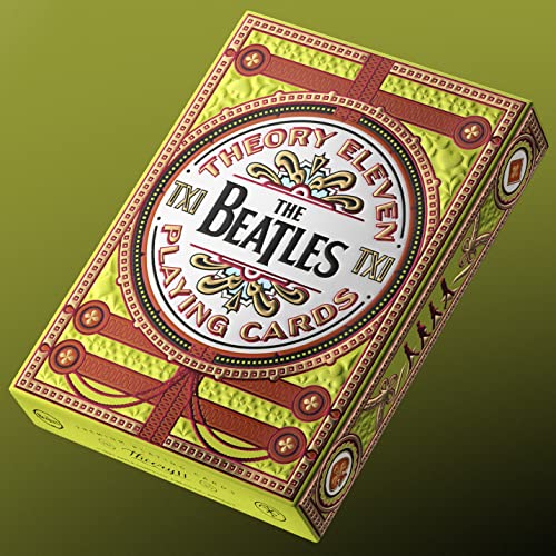 theory11 Cartas de The Beatles Premium – Baraja verde con licencia oficial de coleccionista