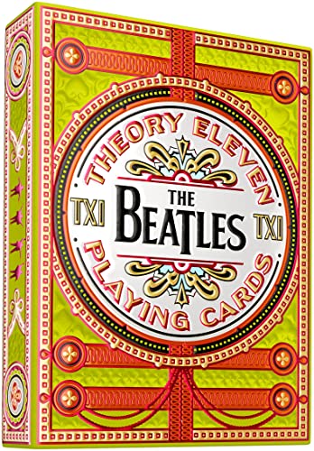 theory11 Cartas de The Beatles Premium – Baraja verde con licencia oficial de coleccionista