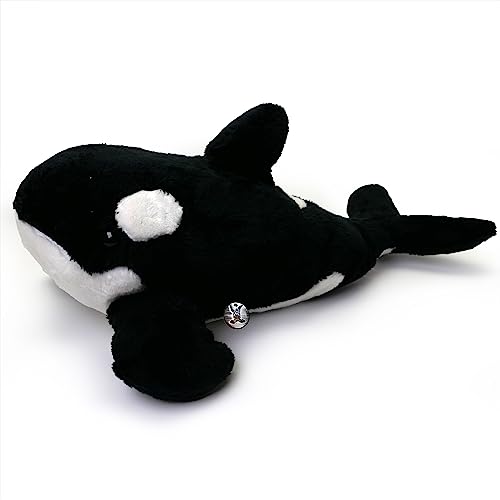 Thorin - Peluche de ballena orca (35 cm), diseño de ballena