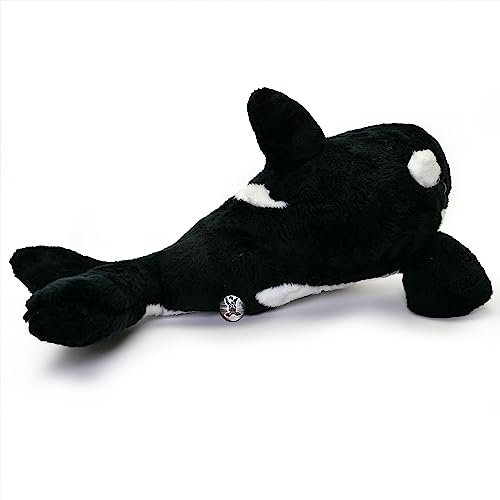 Thorin - Peluche de ballena orca (35 cm), diseño de ballena