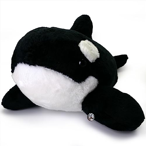 Thorin - Peluche de ballena orca (35 cm), diseño de ballena