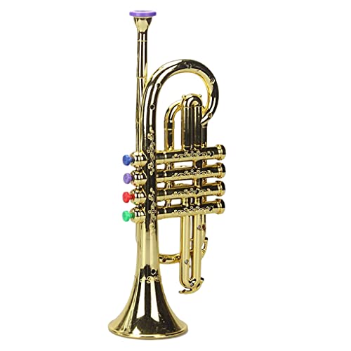 tieedhfu Instrumento de Viento de saxofón emulacional, Entretenimiento de Aprendizaje, Trompeta, casa de Juego, Orquesta Musical para Regalo de cumpleaños , Dorado