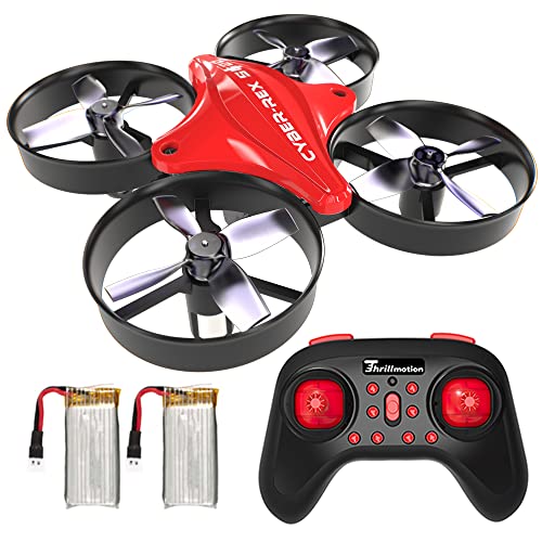 Tiny Hawk Cyber-Rex S620 Mini Drone para Niños, Drone Helicopteros Quadcopter RC con Modo sin Cabeza,Retención de Altitud, 3D Flips, 3 Modos de Velocidad, 2 Baterías, Regalo para Niños y Principiantes