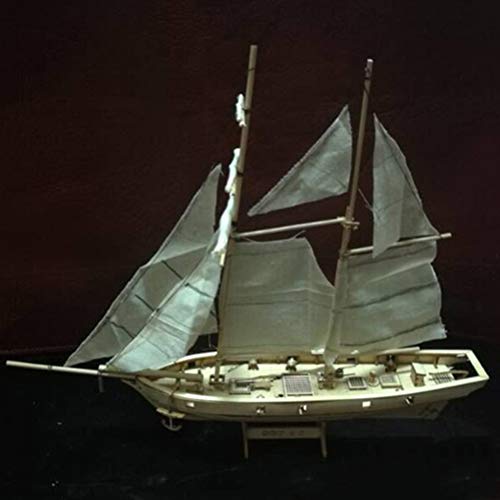 TiSkying Kits de modelos de montaje de buques de Bricolaje, Kit de velero Maqueta de Barcos de Vela de Madera Clásica Decoración Maqueta de Velero de Madera para Niños y Adultos