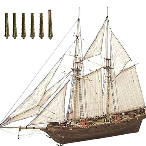 TiSkying Kits de modelos de montaje de buques de Bricolaje, Kit de velero Maqueta de Barcos de Vela de Madera Clásica Decoración Maqueta de Velero de Madera para Niños y Adultos