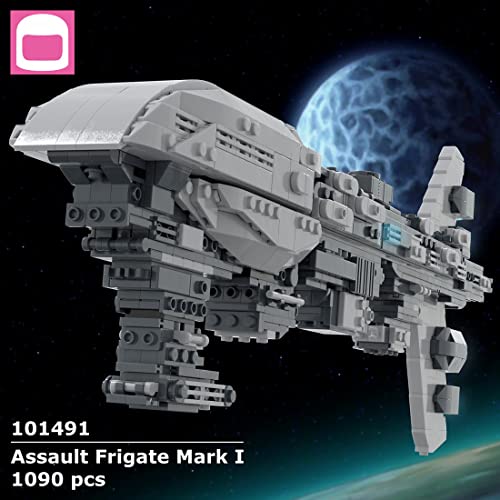 TIWI Technik Sci-fi MOC-101491 - Juego de construcción de 1090 bloques de construcción de sujeción, grupo de ataques imperiales Mark I, colección exclusiva MOC, compatible con Lego Star Wars