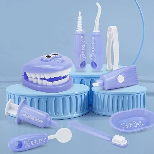 TLHWIN Kit de Juguete para Dentistas de imitación para niños, Juego de Juguetes de Cepillado para médicos, Juguete Educativo médico para la Escuela en Clase, niños y niñas, Regalo de Juego de rol